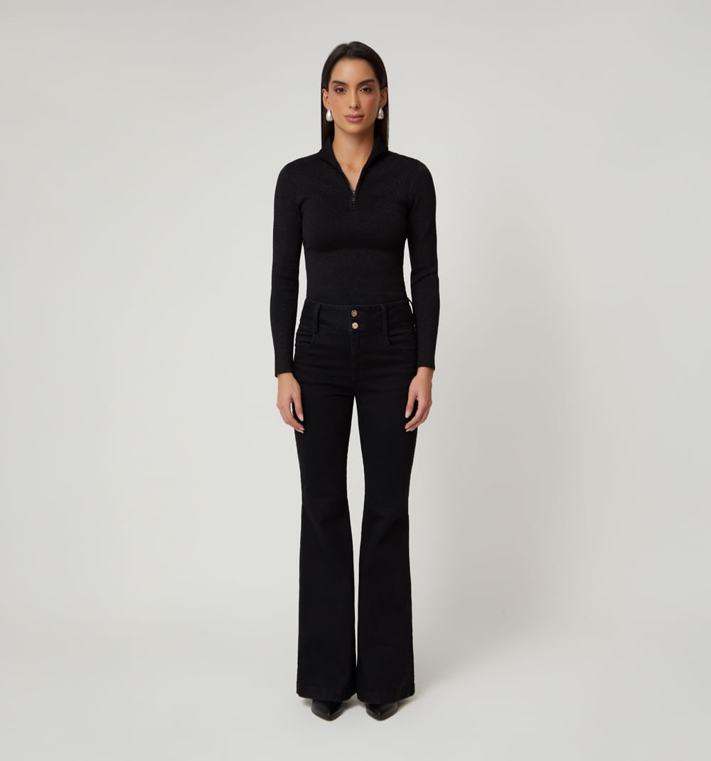 Buzo manga larga cuello alto