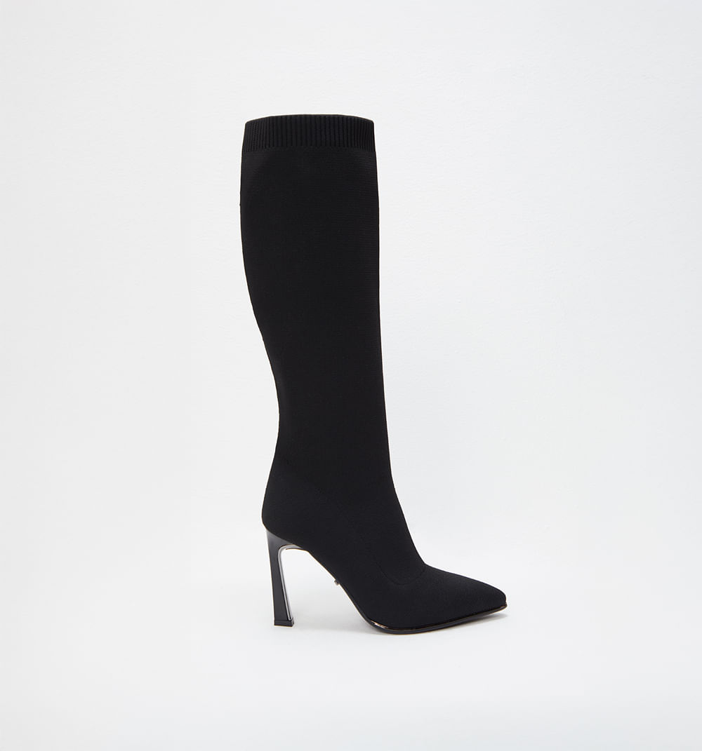 Bota caña  alta knit