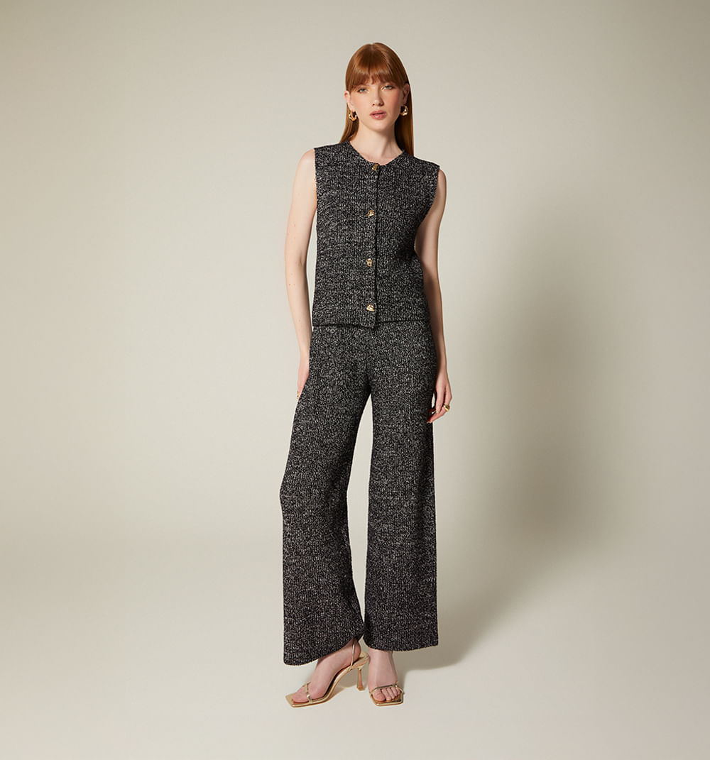 Pantalon tejido bota recta