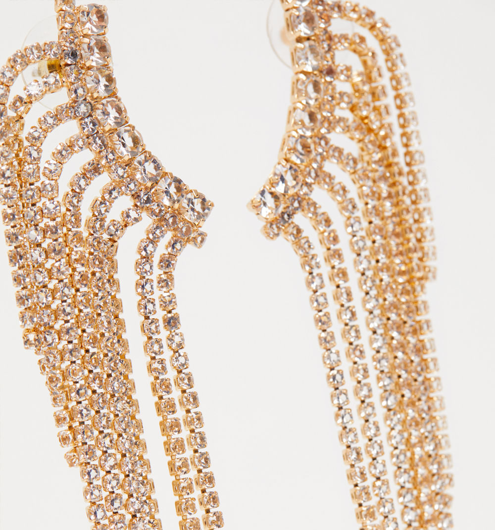 Aretes cascada cristales