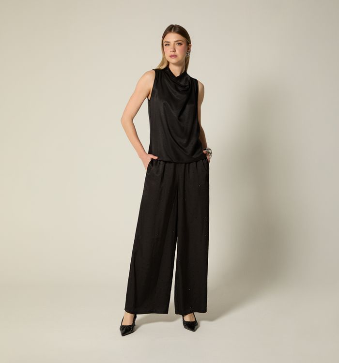 Blusa sisa cuello alto pelicano