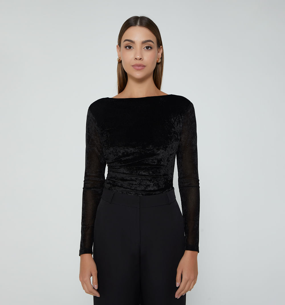 Body sisa escote espalda asimetrico