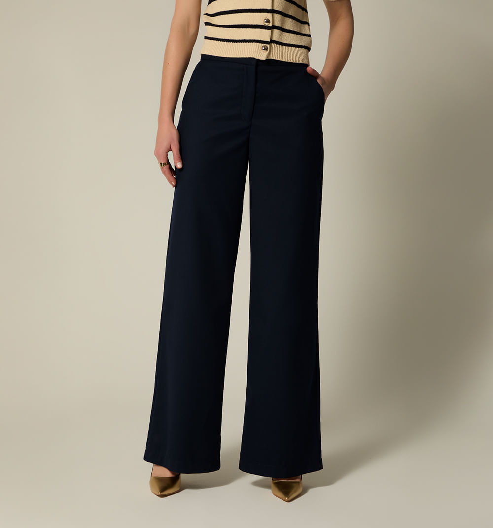 Pantalon palazo tiro alto