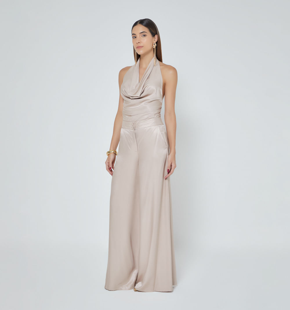 Pantalon palazo  tiro alto