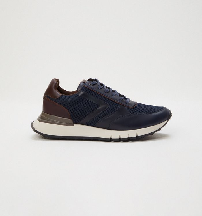 Tenis en cuero para hombre