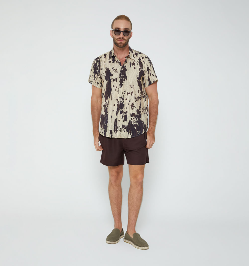 Camisa para hombre estampada