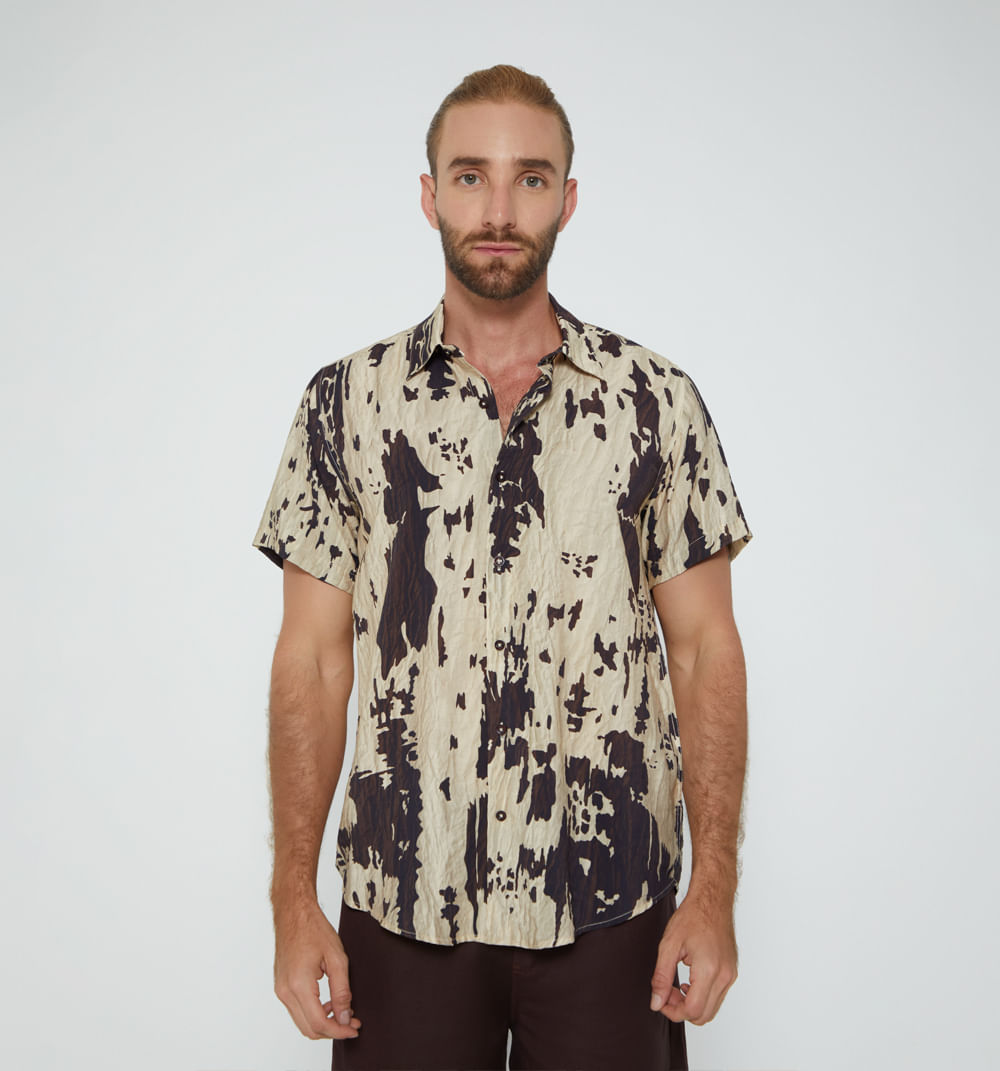 Camisa para hombre estampada