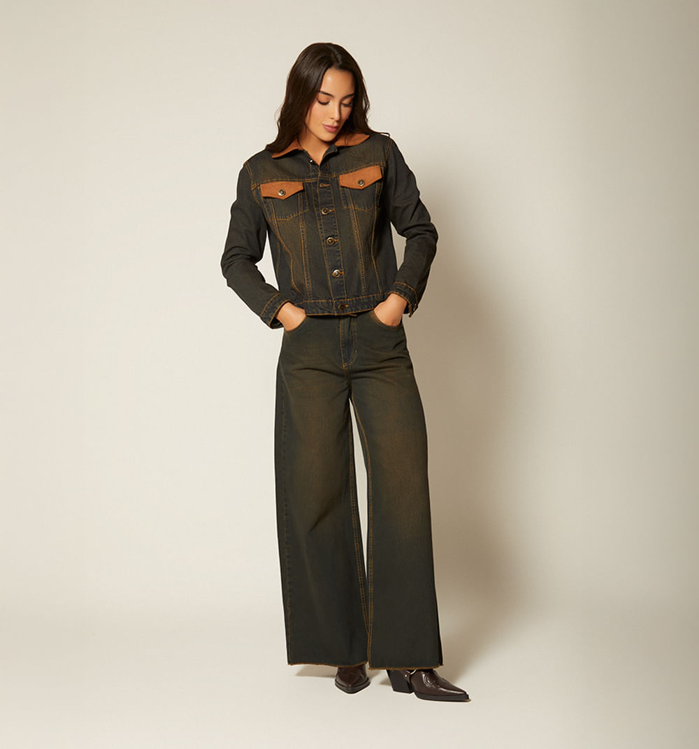 Jean palazo tiro alto ruedo rustico