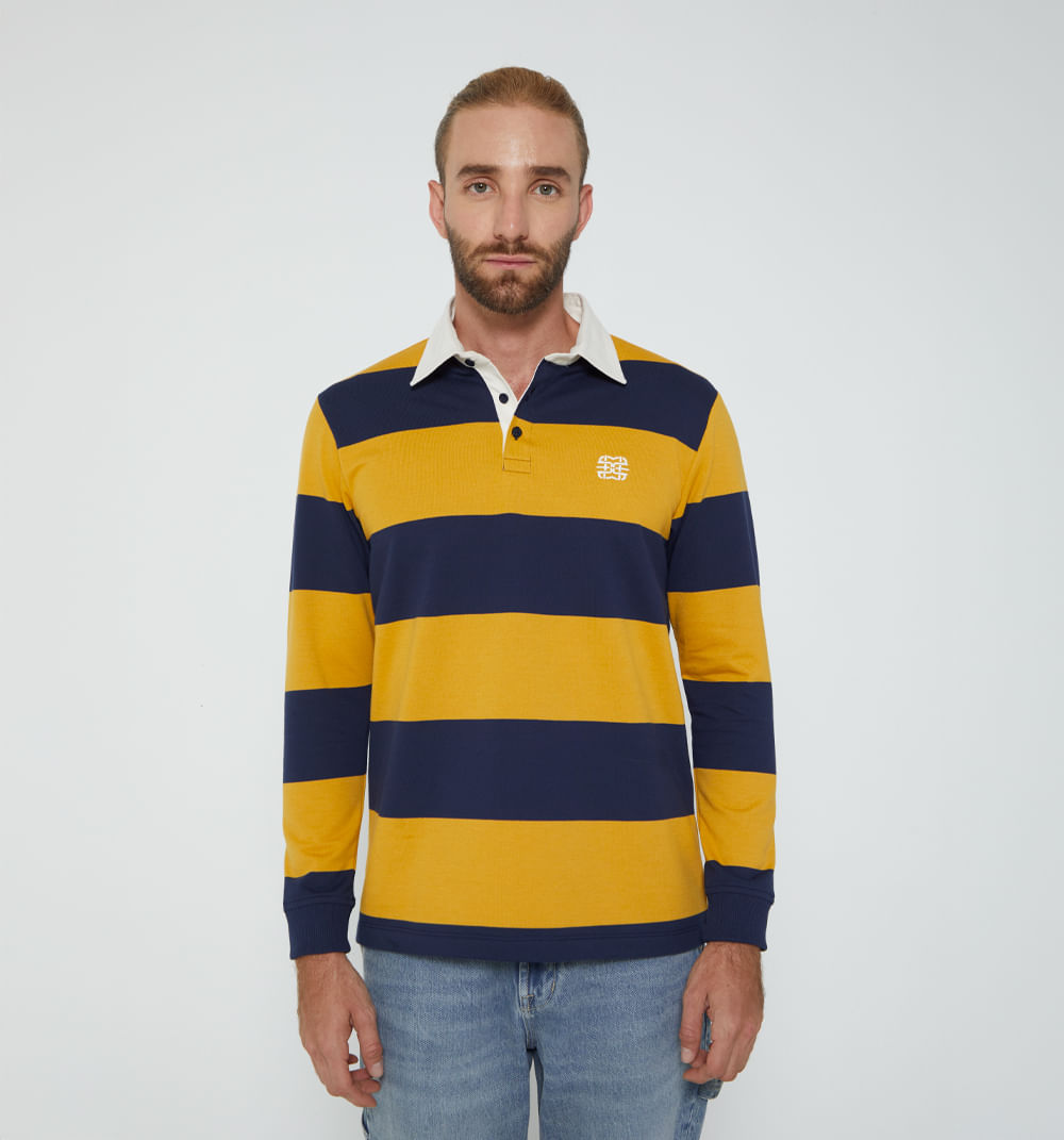 Polo manga larga para hombre