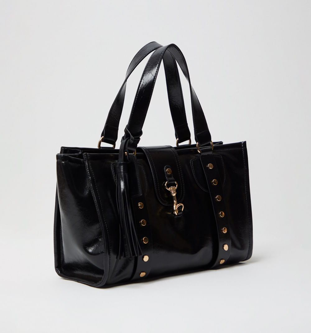 Bolso de mano con  taches