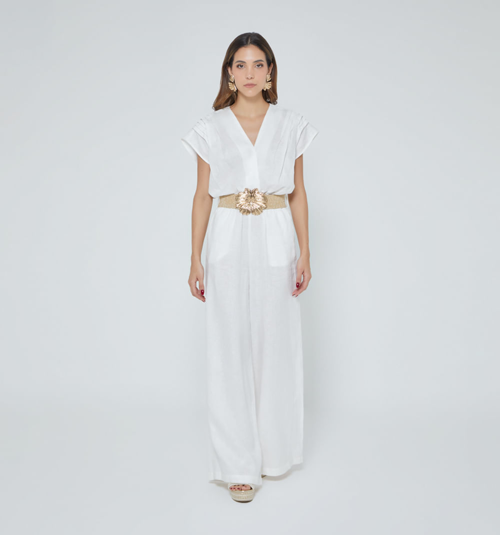 Enterizo palazzo con cinturón