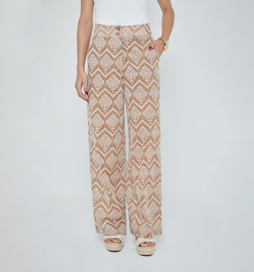 Pantalon palazo tiro alto