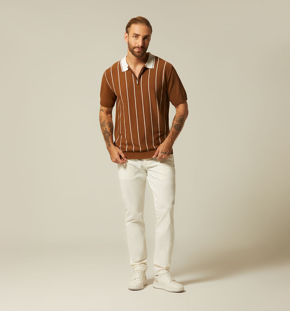 Polo tejida para hombre