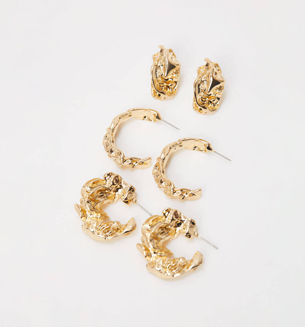 Aretes candongas set x3
