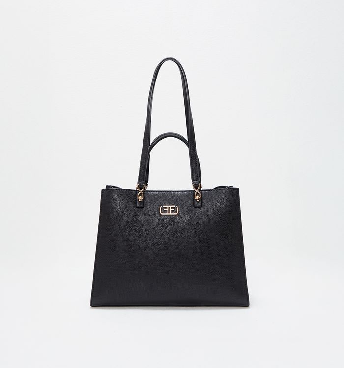 Bolso de mano con logo ff