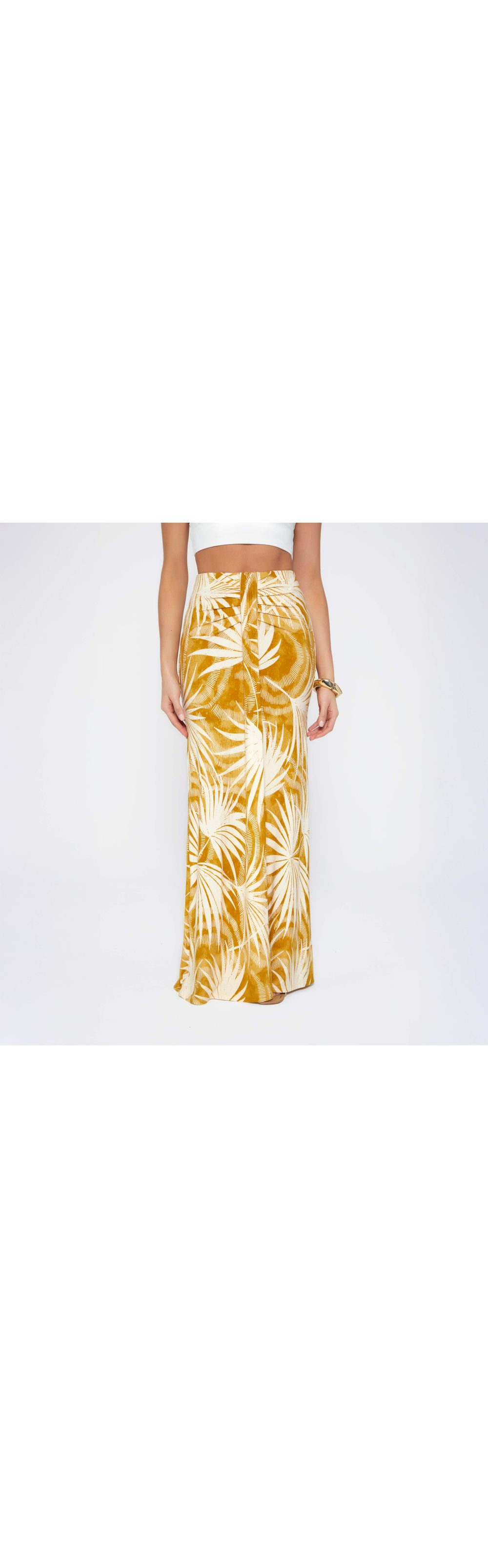 Falda sirena drapeada