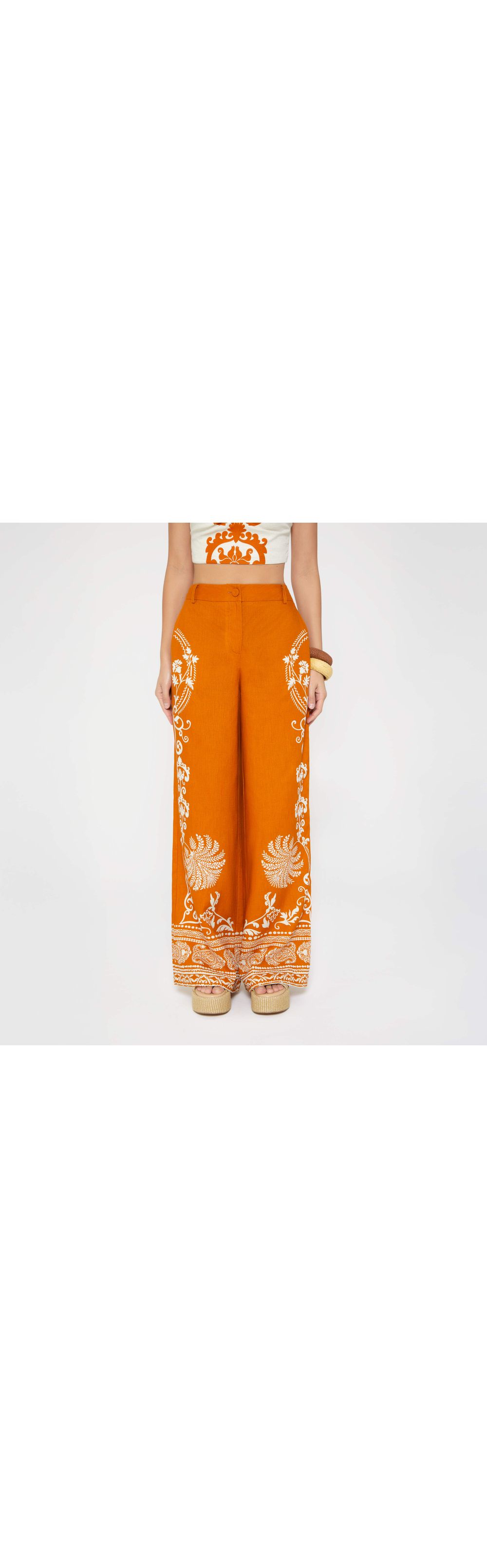 Pantalon palazo tiro alto