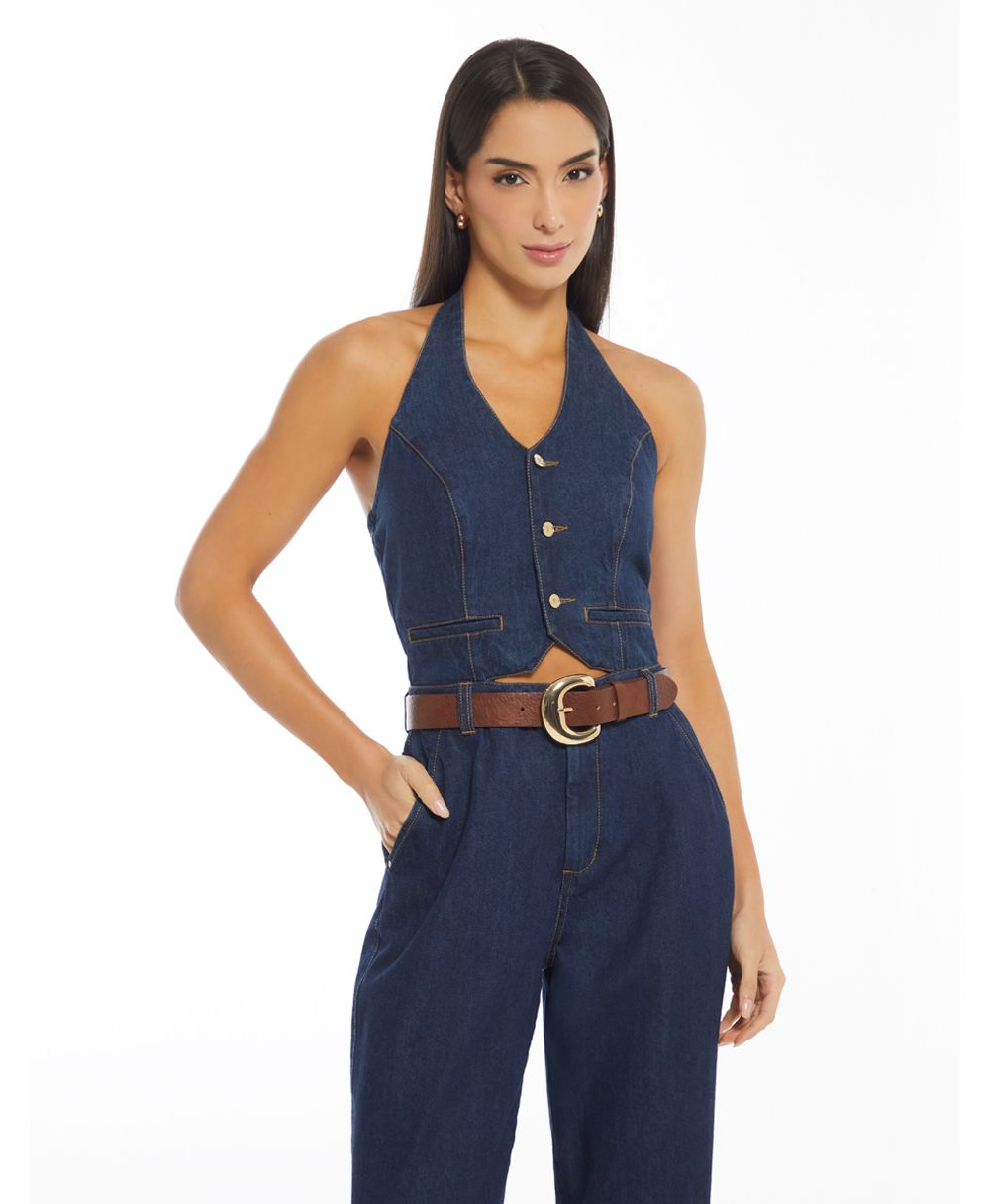 Enterizo cuello halter para mujer