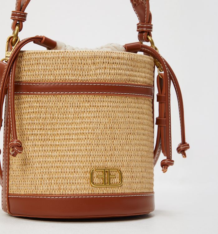 Bolso orgánico combinación de materiales