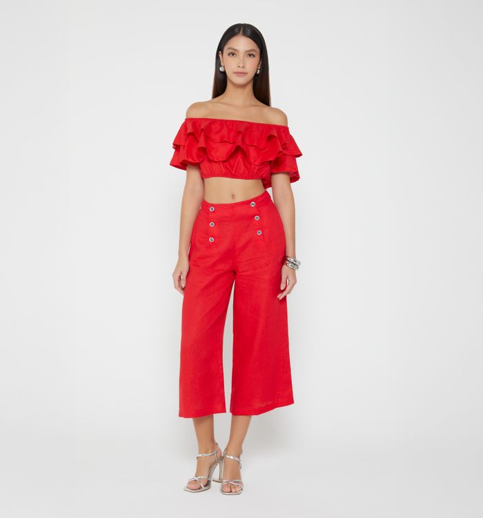 Blusa hombros descubiertos con boleros