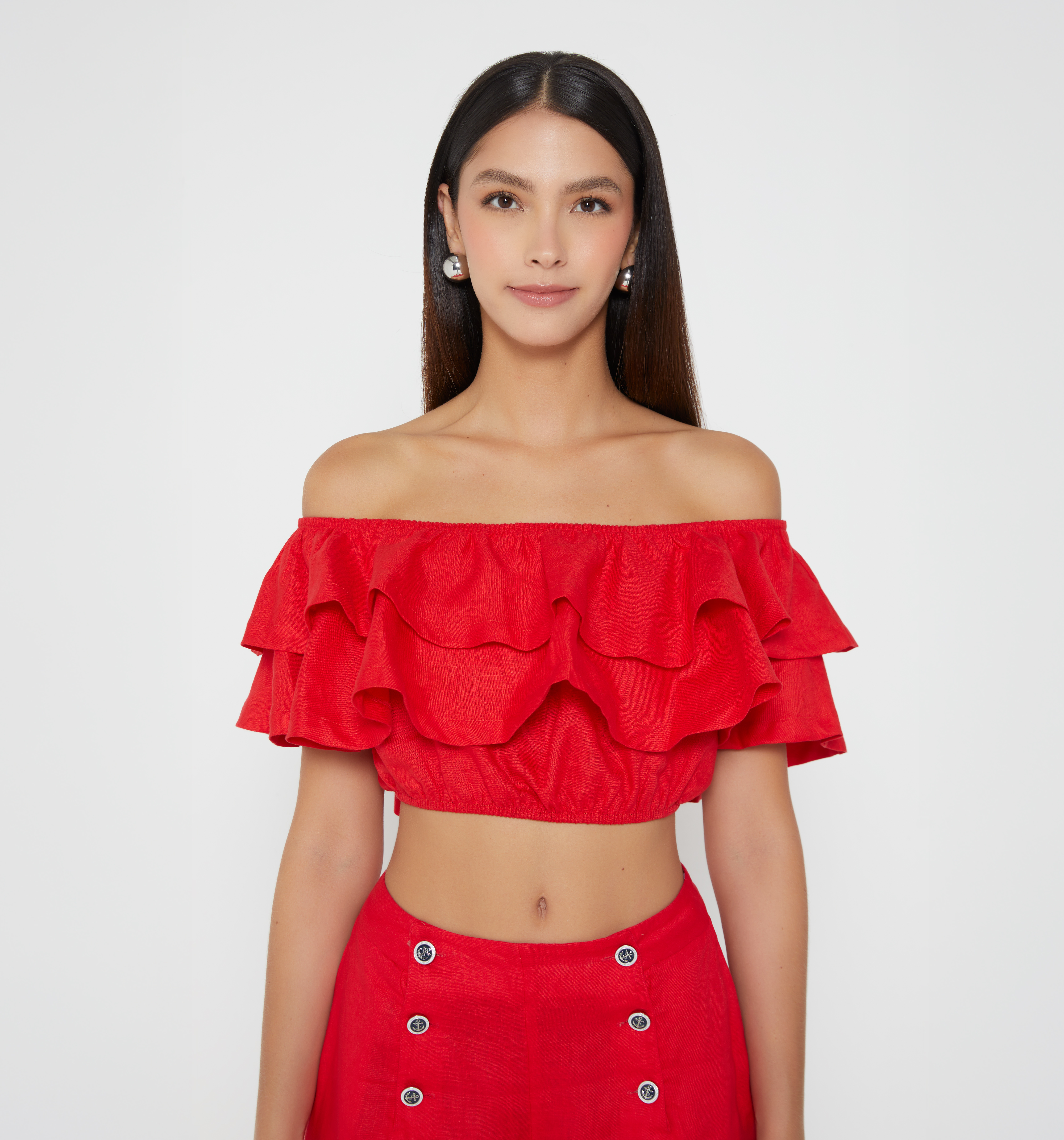 Blusa hombros descubiertos con boleros