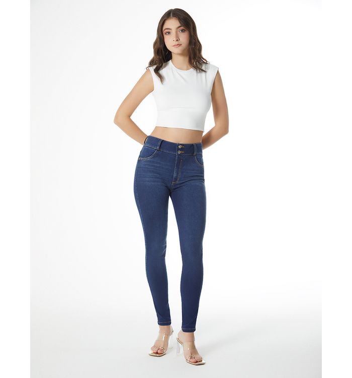 Jean skinny tiro alto salma