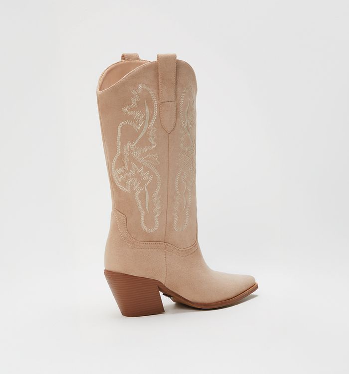 Bota media caña western