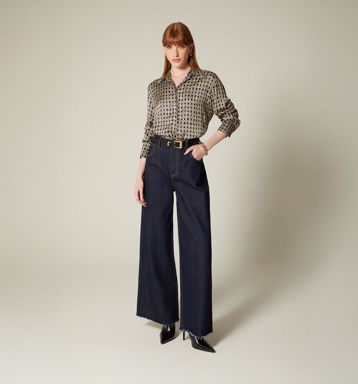 Blusa camisera manga larga
