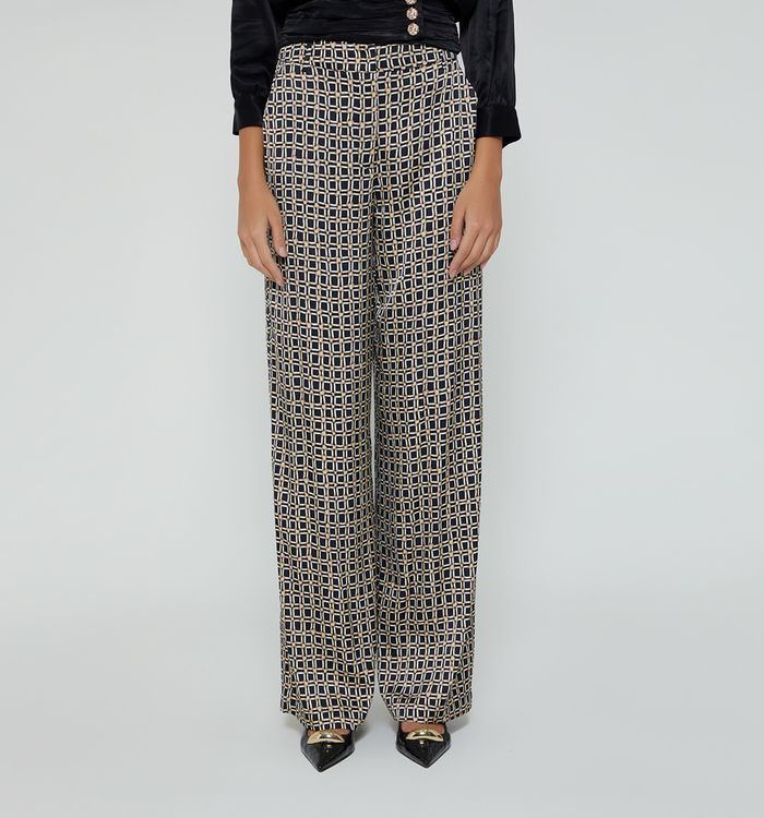 Pantalon palazzo tiro alto