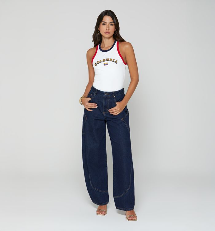 Blusa tipo tank top