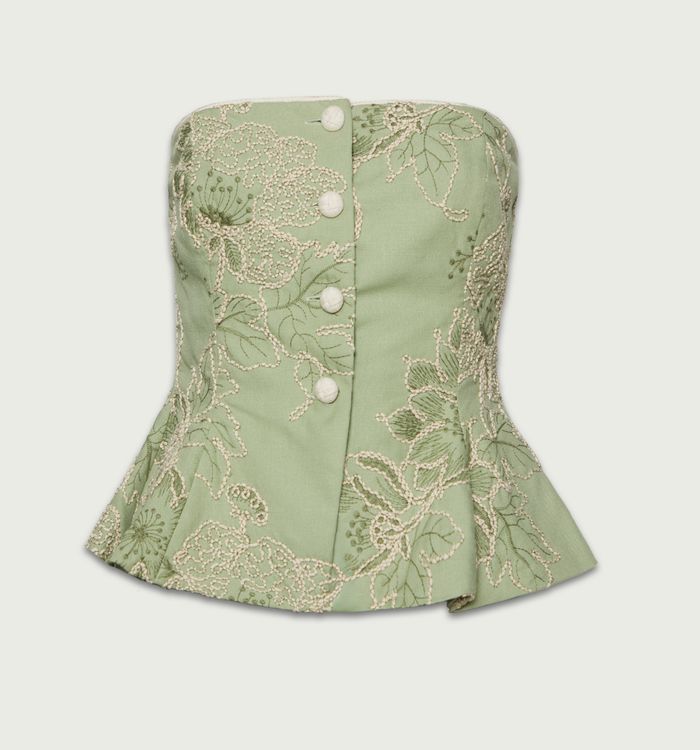 Blusa strapless