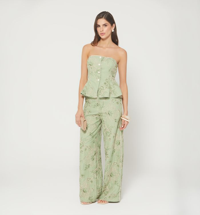 Blusa strapless