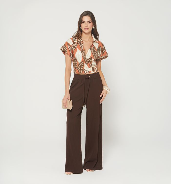 Pantalon palazo tiro alto