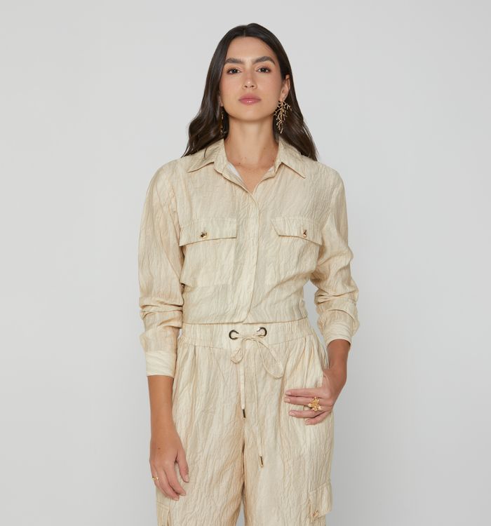 Blusa camisera manga larga
