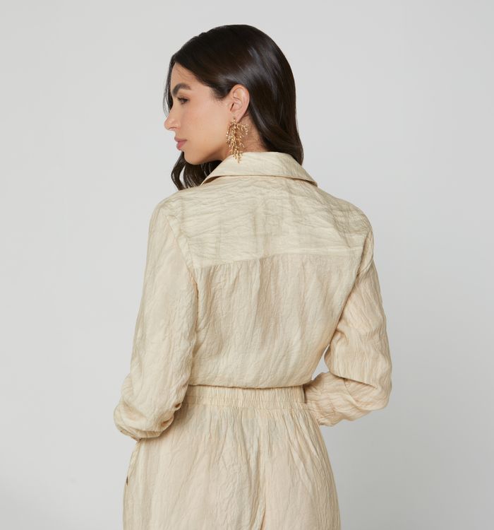 Blusa camisera manga larga