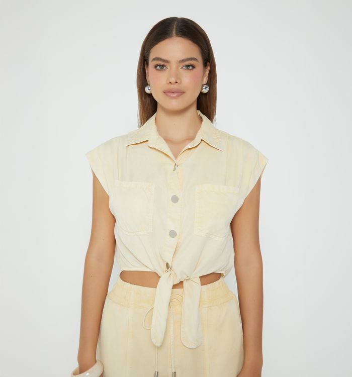 Blusa sisa de anudar color
