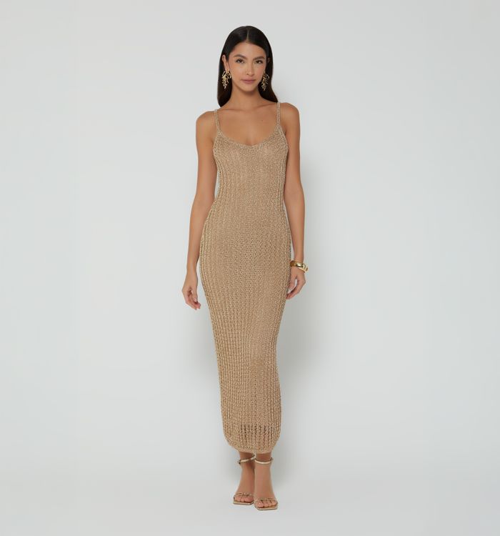 Vestido para mujer de tejido abierto
