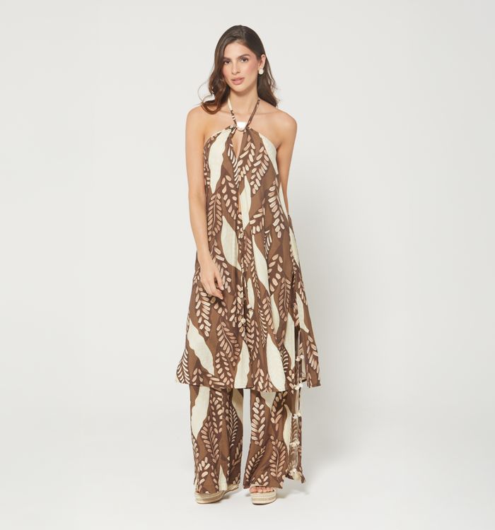 Bluson halter maxy largo