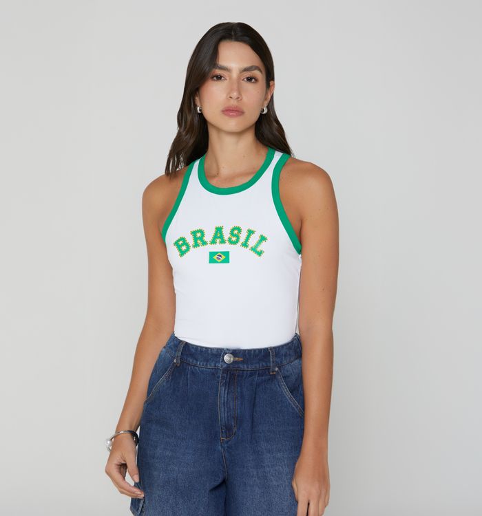 Blusa tipo tank top