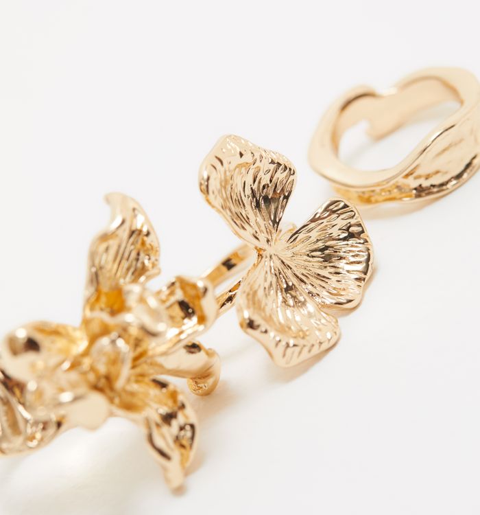 Anillos florales set x3