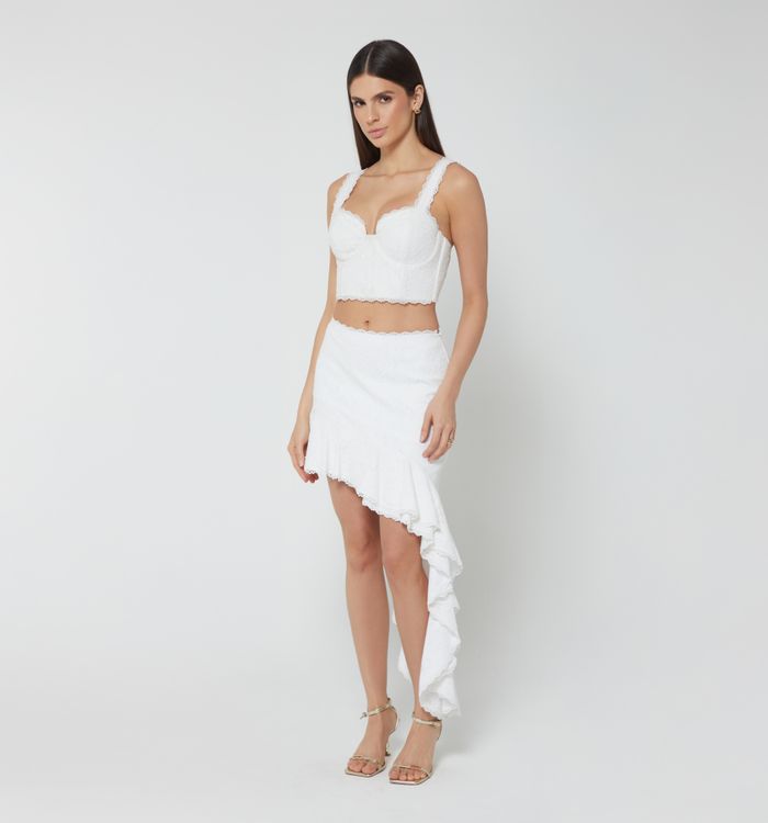 Blusa crop tiras