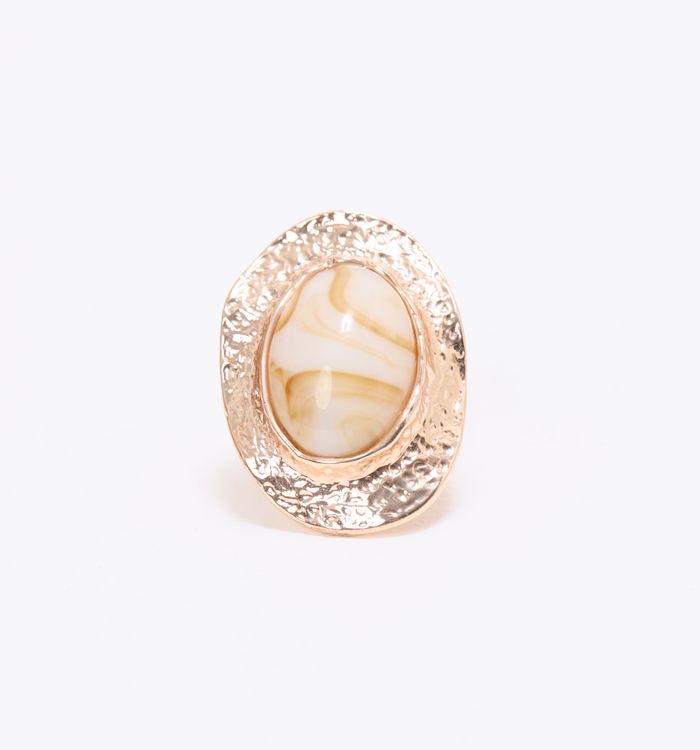 Anillo maxi martillado