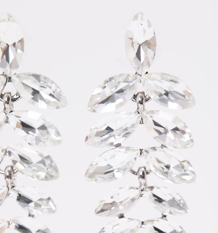 Aretes hojas cristales