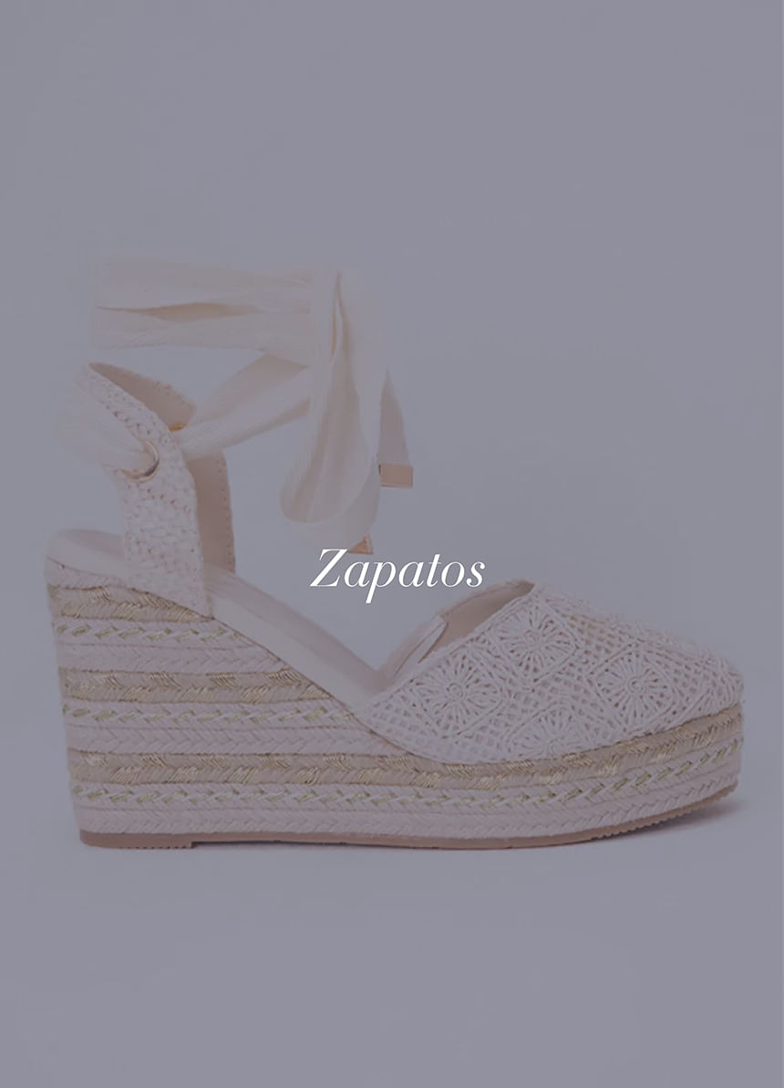 Foto de plataformas en yute en color beige y blanco de la última colección de STUDIO F