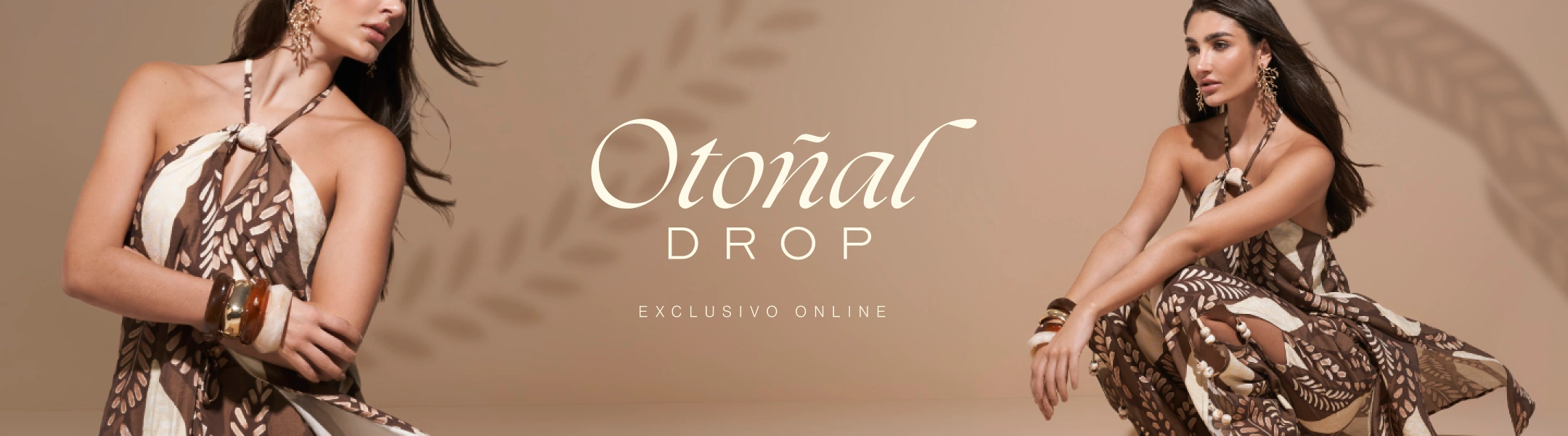 Otoñal drop - Nueva colección Studio F Vestido estampado para mujer en tonos tierra ideal para looks de otoño elegantes